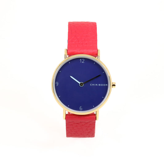 Montre fushia / bleu 90's