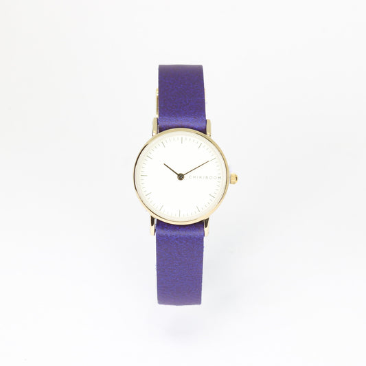 Purple / cream women's watch