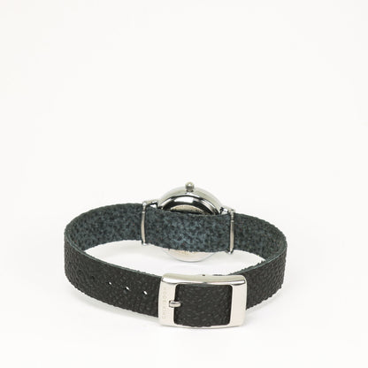 Textured black / black women's watch