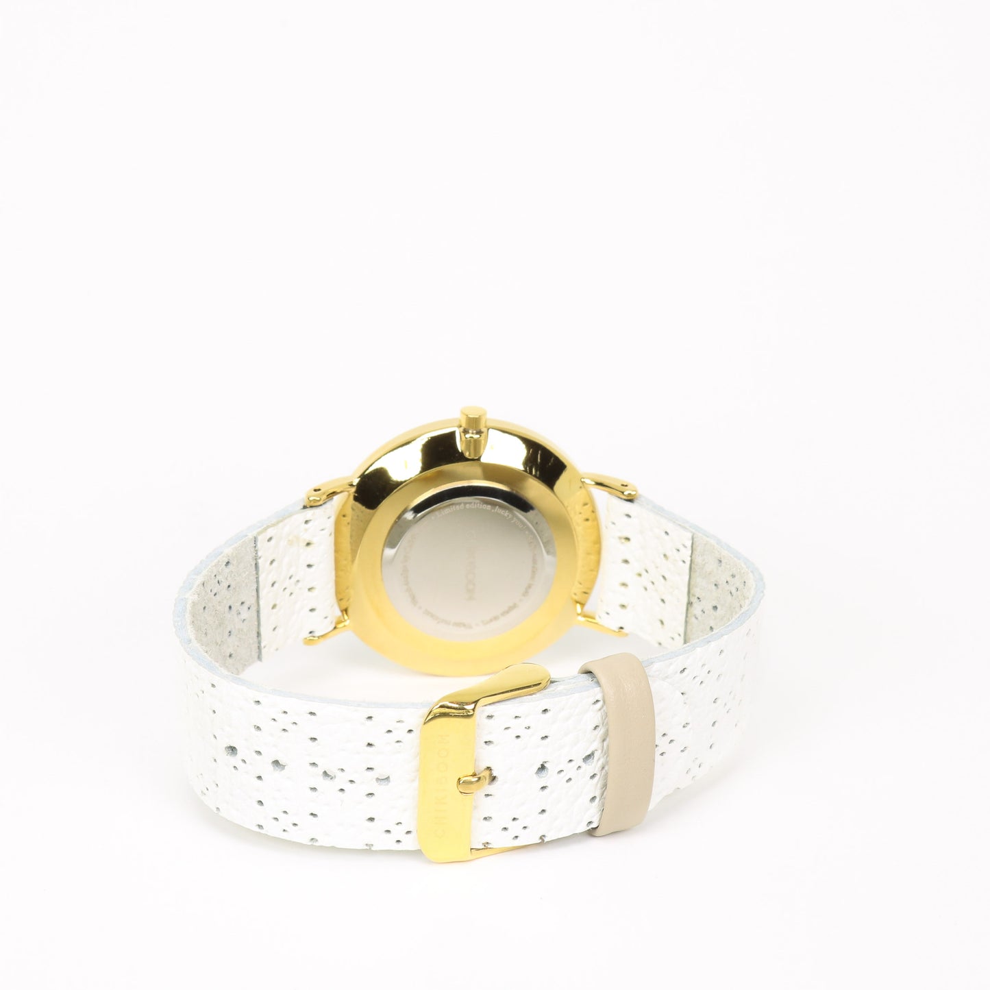 White  / sage and gold watch