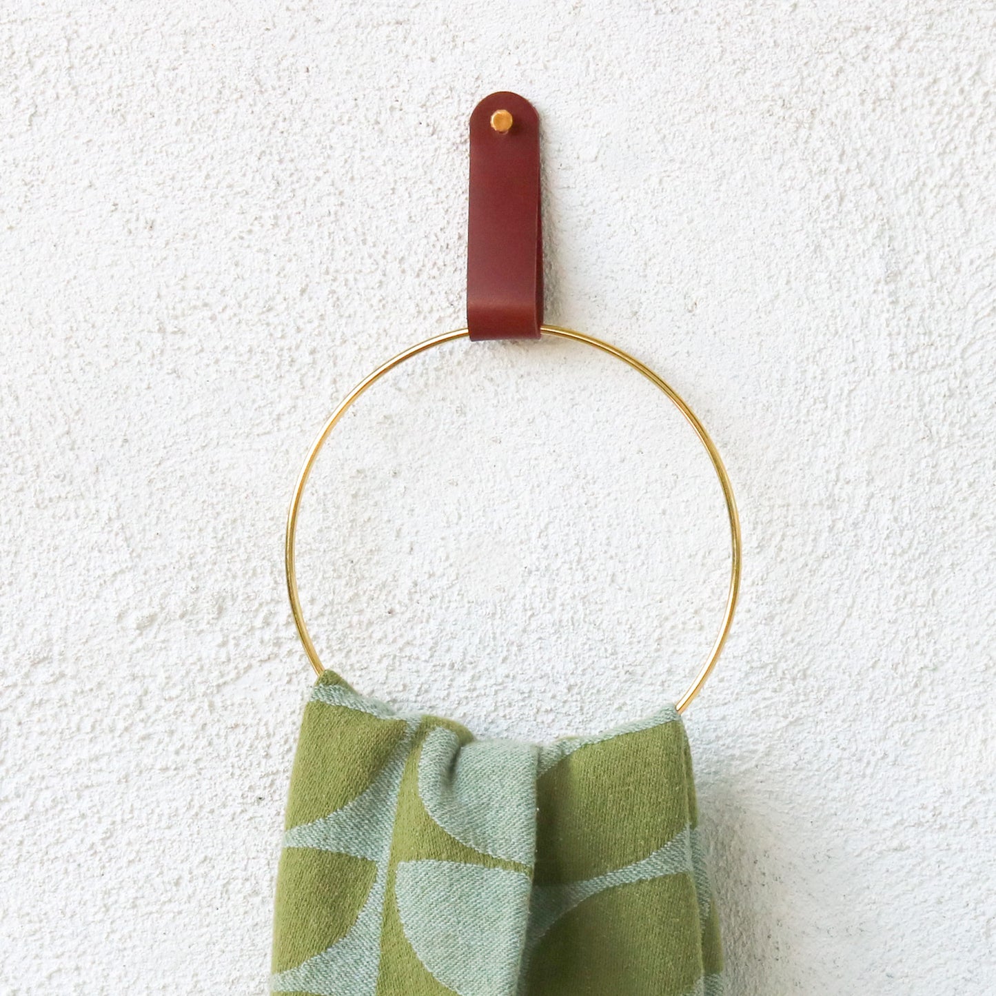 Burgundy towel holder